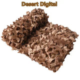 Filets de camouflage 1,5 m x 1 m et 4 m x 5 m, blanc, bleu, beige, style désert, pour dissimulation, auvent extérieur, ombrage de jardin ou tonnelle.
