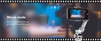 AOCHUAN – stabilisateur de cardan intelligent X2 à 3 axes, pour iPhone et Smartphone Android, avec pôle d'extension intégré, affichage LED