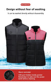 Femmes manteau Intelligent USB chauffage électrique thermique vêtements chauds hiver gilet chauffant grande taille hommes 21 pièces veste chauffante mode