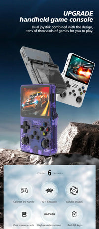 Console de jeux vidéo portable R36S/R36H, système Linux, écran IPS 3,5 pouces, lecteur vidéo rétro de poche, cadeau idéal pour Noël
