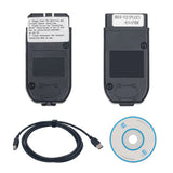 Scanner OBD2 pour VAG HEX V2, interface USB pour Skoda, Seat, VIN illimités, ATMEIncome 162, multilingue, meilleur, V25.3