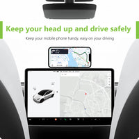 Support magnétique pour iPhone 15/14 Pro, compatible avec les ordinateurs portables et les Tesla Model Y 3. Support magnétique latéral pour téléphone portable.