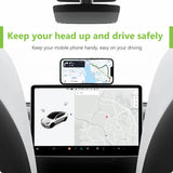 Support magnétique pour iPhone 15/14 Pro, compatible avec les ordinateurs portables et les Tesla Model Y 3. Support magnétique latéral pour téléphone portable.