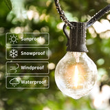 Guirlande lumineuse LED G40, 30M 45M, guirlande lumineuse, féerique, lampadaire extérieur, étanche, rétro, pour décoration de jardin