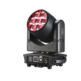 Projecteur LED RGBW 4 en 1 7x40W à effet œil d'abeille + Wash Zoom testa mobile DMX pour éclairage de scène de discothèque, bar, boîte de nuit ou DJ
