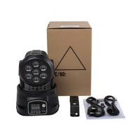SHEHDS-Lumière LED à Tête Mobile pour ixMusicale Chang DJ, Discothèque, brev, 7x12W, RGBW/7x18W, 6 en 1