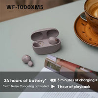 SONY WF-1000XM5 Écouteurs Sans Fil Les Meilleurs Écouteurs Antibruit Bluetooth Autonomie de la Batterie Jusqu'à 24 Heures Connexion Multipoint