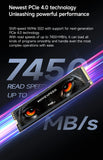 Disque SSD interne MOVESPEED NVMe M.2 2280 4 To, 2 To ou 1 To, PCIe 4.0 x4, compatible PS5, PC portable et PC