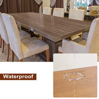 Film de Table Rectangulaire Transparent en PVC Transparent, Nappe Imperméable, Décoration de Noël, Couverture de Protection Haute Brillance, 1mm
