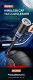 BELIBUY aspirateur de voiture aspirateur Portable appareil ménager haute puissance Mini nettoyeur sans fil aspirateur de tapis
