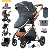 Poussette bébé poussettes légères 3 en 1 landau chariot bébé landau 3 en 1 berceau de poussette Multiple pour nouveau-nés