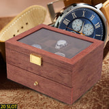 Présentoir en bois pour bijoux et montres, boîte de rangement avec MEL20 emplacements