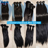YOCYTU 20 20 20 Pouces Tissage Cheveux Humains 1/3/4 PCS Lot de Tissage Cheveux Humain 12A Tissage Naturel Brésilien Haut Qualité Meche Tissage Humain Hair Raw Hair Bundles 100% Human Hair Livraison 3 Jours France