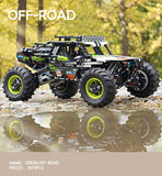 MOULD KING 18002 Voitures Techniques Jouets Le MOC-19517 APP&RC Buggy 4x4 RC Motorisé Modèle de Bloc de Construction en Brique Cadeau de Noël pour Enfants