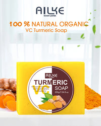 Coffret de soins pour la peau au curcuma bio AILKE : réduit l’acné, nettoie la peau, exfolie, éclaircit le teint, unifie le teint et améliore l’hydratation des peaux sèches.