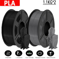 JAYO Filament d'imprimante 3D PETG / PLA / PLA PLUS 1.75mm 2.2 KG 100% matériaux d'impression 3D non toxiques sans bulle pour imprimante 3D