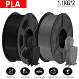 JAYO Filament d'imprimante 3D PETG / PLA / PLA PLUS 1.75mm 2.2 KG 100% matériaux d'impression 3D non toxiques sans bulle pour imprimante 3D