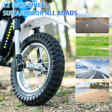 Moto Électrique pour Enfants EVERCROSS TECH EV12M Pro - 300W, 25 km/h, 15 km d'Autonomie, Bluetooth & LED, Pneus 12''