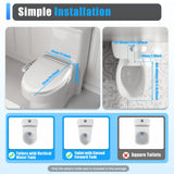 Siège de toilette électrique filaire multifonction, 1350W, IPtage, température à 3 vitesses, HOEquipment