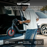 Trottinette électrique iScooter i9m 10.5Ah 500w, pliable, vitesse maximale 35 km/h, autonomie 30 km, pneus pneumatiques 10 pouces, application mobile.