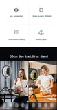 Éclairage de remplissage de photographie LED avec trépied, appareil Photo, cercle de Studio Photo, anneau lumineux pour Selfie, lampe de téléphone, vidéo Youtube