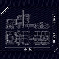 Mold King 10037 Voitures Techniques - Jeu de Construction de Voitures Américaines - Jeu de Briques Éducatif pour Enfants - Cadeau de Noël