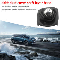 Pommeau de levier de vitesses à 5 rapports avec soufflet, en plastique ABS de haute qualité et longue durée de vie, pour Peugeot 307, 207, 406 et Citroën C3, C4 et C5.