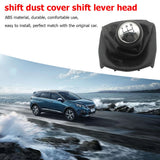 Pommeau de levier de vitesses à 5 rapports avec soufflet, en plastique ABS de haute qualité et longue durée de vie, pour Peugeot 307, 207, 406 et Citroën C3, C4 et C5.