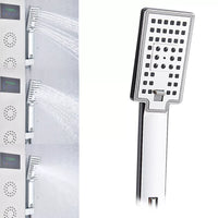 Cascade de pluie LED panneau de douche noir colonne de douche tour écran numérique TEMP mitigeur pulvérisation Bidet douche mitigeur robinet