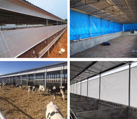 Bâche imperméable en PVC d'épaisseur 0.55mm, bâche résistante aux intempéries et aux UV pour gaz de jardin, porche, Garage, couverture pour plantes agricoles