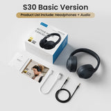 HAYLOU S30 casque sans fil Bluetooth 5.4 43dB casques antibruit adaptatifs 40mm pilote dynamique 80H écouteurs de lecture
