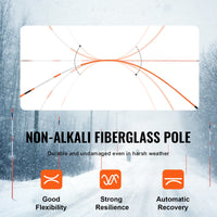 Piquets de signalisation SucceBuy pour allées et parkings : poteaux en fibre de verre de 122 cm (48 pouces) de diamètre et 1 cm (0,4 pouce) de hauteur, pour une visibilité optimale. Visibilité facile.