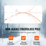 Piquets de signalisation SucceBuy pour allées et parkings : poteaux en fibre de verre de 122 cm (48 pouces) de diamètre et 1 cm (0,4 pouce) de hauteur, pour une visibilité optimale. Visibilité facile.