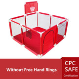 IMBABY – parc carré pour bébé, aire de jeux avec planche de basket-ball, activités pour bébé, grand enfant, barrières de sécurité corral, clôture