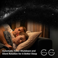 Projecteur de ciel étoilé de type planétarium, veilleuse galaxie rotative à 360° avec télécommande et minuterie, lampe d'ambiance pour chambre d'enfant