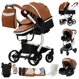 Poussette légère Magic ZC, poussette bébé 3 en 1, landau pour bébé, poussette légère en PU 3 en 1