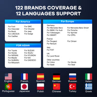 MUCAR BT200/BT200 Pro OBD2 Outil de diagnostic Bluetooth Diagnostic complet du système, réinitialisation de l'huile SAS 15 Scanner OBD 2 pour tous les véhicules Lecteur de codes