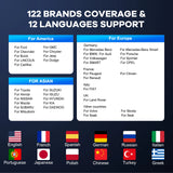 MUCAR BT200/BT200 Pro OBD2 Outil de diagnostic Bluetooth Diagnostic complet du système, réinitialisation de l'huile SAS 15 Scanner OBD 2 pour tous les véhicules Lecteur de codes