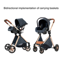 Poussette bébé 3 en 1 poussette légère pour nouveau-nés voyage pliable bébé voitures infantile poussette landau siège auto bébé