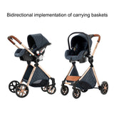 Poussette bébé 3 en 1 poussette légère pour nouveau-nés voyage pliable bébé voitures infantile poussette landau siège auto bébé