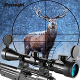 Lunette de chasse 3-9x40 avec illumination rouge ou verte, viseur optique avec montures, réticule Mil Dot, pour la chasse tactique à l'air comprimé