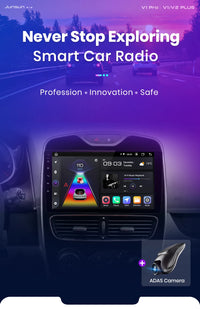 Autoradio Junsun CarPlay Android Auto pour Renault Clio 4 ZOE 2012-2017, système GPS intelligent, stéréo multimédia