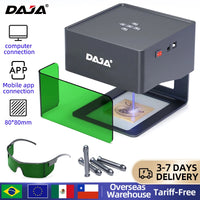 DAJA graveur Laser CNC bricolage DJ6 Machine de gravure Laser 3000mw rapide Mini Logo marque imprimante Cutter travail du bois bois plastique verre