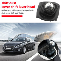 Pommeau de levier de vitesses à 5 rapports avec soufflet, en plastique ABS de haute qualité et longue durée de vie, pour Peugeot 307, 207, 406 et Citroën C3, C4 et C5.