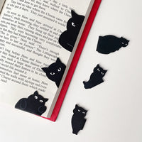 Marque page aimanté – Chats Noirs