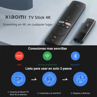 Clé TV connectée Xiaomi 4K, Android TV 11, processeur quadricœur Cortex-A35, 2 Go de RAM, 8 Go de ROM, Netflix, Wi-Fi, Assistant Google, dongle TV