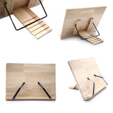 Porte livre bois ajustable