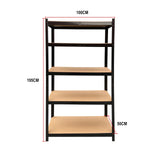 Étagère Industrielle Lourde 5 Niveaux Réglables 875KG Charge Max, Sans Boulons - Rangement Métal Garage Atelier Cave Entrepôt 200x100x50cm