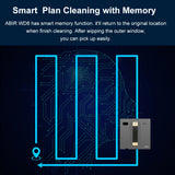 Aspirateur robot pour vitres ABIR WD8, double jet d'eau, essuyage intelligent par IA, laser amélioré, lavage intelligent des parois vitrées.