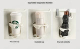 Valise à bagages roulante de grande capacité à ouverture frontale, cadre en aluminium, valise d'embarquement avec chargeur USB et porte-gobelets